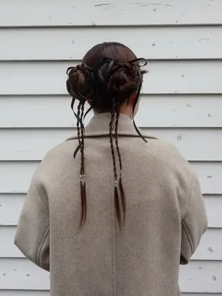 ロング ヘアアレンジ mina 🌷のヘアスタイル