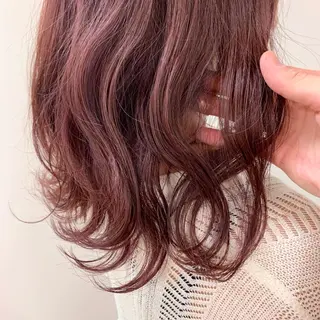 ミディアム カラー 暖色専門美容師🎀 お客様満足度◎のヘアスタイル