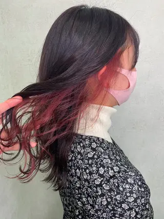 ロング メンズ縮毛矯正 ニュアンスパーマのヘアスタイル