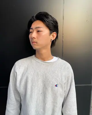 ショート メンズ スパイキーパーマ 柏NO1 藤本葉のヘアスタイル