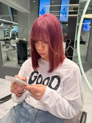 ミディアム REDEAL SHIBUYA所属・maya/レイヤー カット/ミインパーマのヘアスタイル