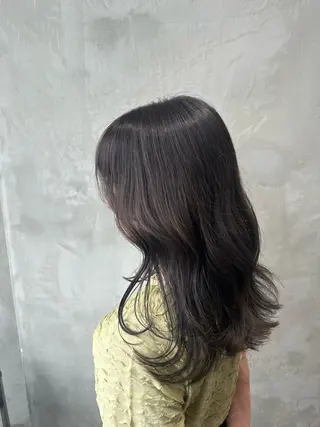 ミディアム カラー 渋谷/レイヤーボブ・ 韓国ボブ特化/楓のヘアスタイル