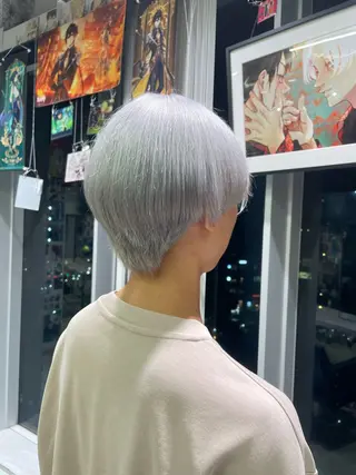 ショート 💖推しカラー💖 オタク美容師✂ゆづきのヘアスタイル