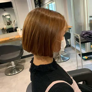 ショート カラー パーマ NANAMI🩵 大人可愛い韓国ヘアのヘアスタイル