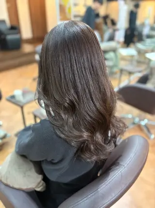 セミロング カラー ヘアアレンジ 🍒Ayana🍒 艶カラー🍒のヘアスタイル