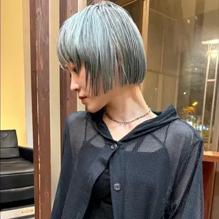 ショート ボブ/ショートボブ/ 岡山駅/別曽遥也のヘアスタイル