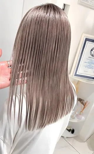 セミロング カラー ＡＳＨ 大宮のヘアスタイル