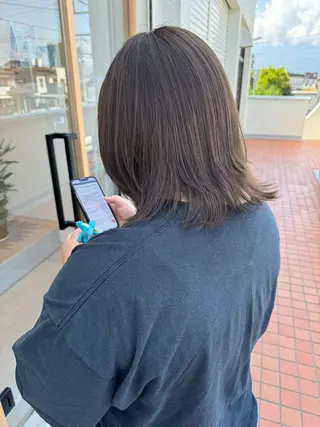 ミディアム レイヤー/ボブパーマ /垢抜け/タクミのヘアスタイル