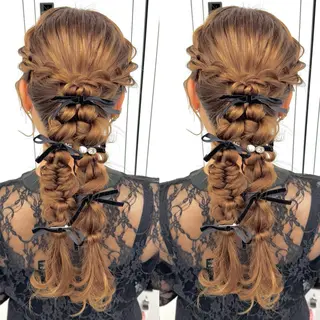 ロング ヘアアレンジ ヘアメ🎀推しカラー 🥣横浜/しほ🧸のその他イメージ