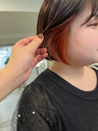 ショート カラー 🌼タッセルボブ/シ ョートmoeka🌼のヘアスタイル