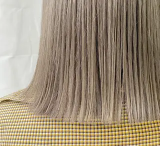 ミディアム カラー Piaコータロー ハイトーン&‪ボブのヘアスタイル