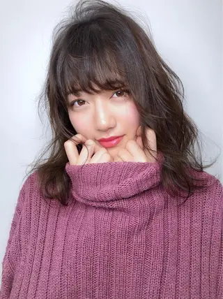 セミロング 大嶋 伸吾のヘアスタイル