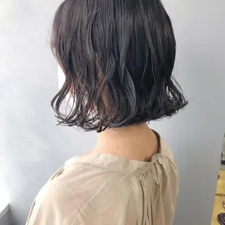 パーマ ボブパーマコテ巻き風 パーマNo1深江秀平のヘアスタイル
