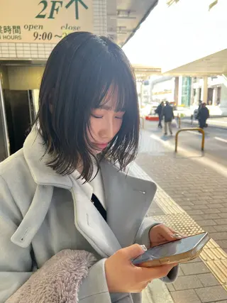 ショート 韓国ボブ/縮毛矯正 /レイヤーカットのヘアスタイル