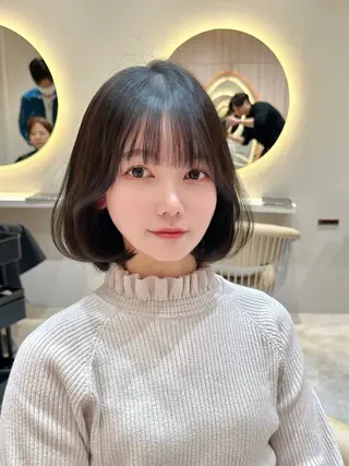 ショート レイヤー❣️縮毛矯正 川村利幸のヘアスタイル