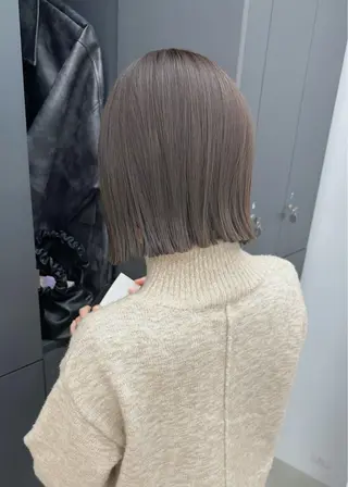 ミディアム カラー MAEUL NAGOYA所属・レイヤーボブ/名駅/ くびれボブ/縮毛矯正のヘアスタイル
