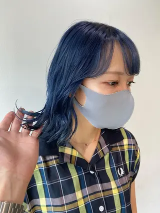 ミディアム ちばた/レイヤー 似合わせ/大阪中津のヘアスタイル