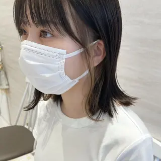 ミディアム カラー Chiho / 梅田 / ボブ/ パーマのヘアスタイル