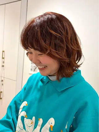 ショート パーマ ELLE salon サエのヘアスタイル