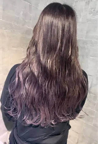 ロング ank classic hair【アンククラシックヘアー】所属・バレイヤージュ ハイライト　齋藤祐哉のヘアスタイル