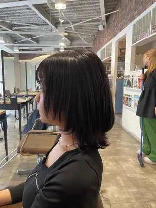 ミディアム カラー 髪質改善/レイヤー /ボブ/中村莞太朗のヘアスタイル