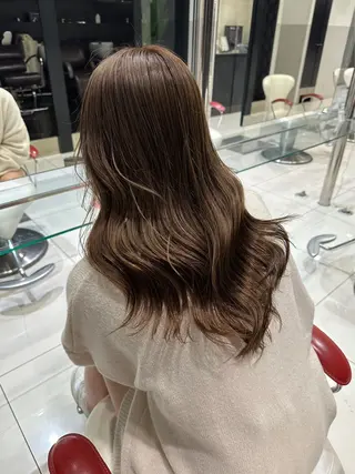 ロング カラー 平日カットモデル 高岡/山崎開世のヘアスタイル