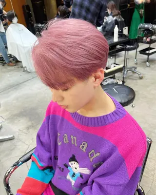 ショート カラー メンズ haco＋所属・圧倒的デザイン力 店長🎨RENAのヘアスタイル