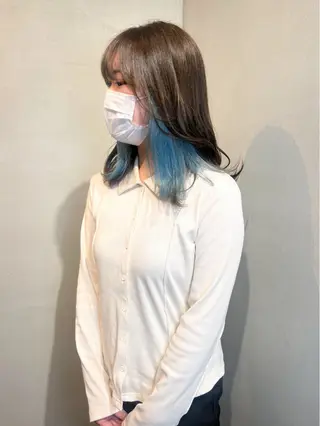 ショート カラー Aya/四条烏丸/ インナーカラーのヘアスタイル