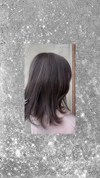 ミディアム カラー 🐈‍⬛八木風歌 🐈‍⬛のヘアスタイル