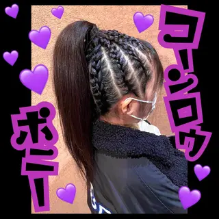 ロング ヘアアレンジ キッズ Neo hair 谷町9丁目店所属・J (ジュリ)のヘアスタイル