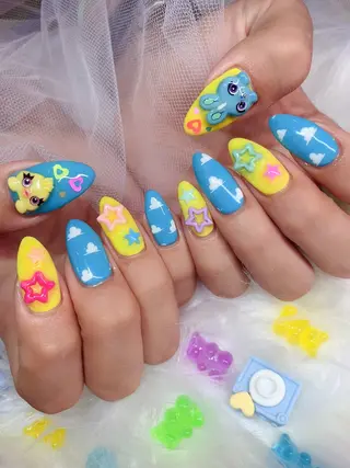 ネイル シェアサロンLei.g(レイジー)所属・3Dアートネイル💗 都築レナのネイルデザイン