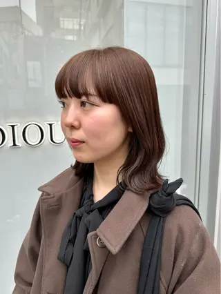 ミディアム カラー ayaka♡ 柔らかカラーのヘアスタイル