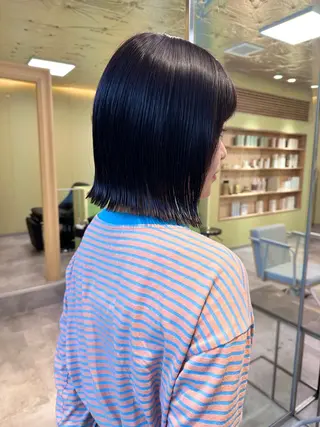 ミディアム ボブ/ぱつっとボブ/ 谷口 海星のヘアスタイル