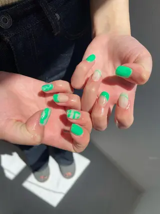 ネイル 束感まつ毛/ネイル/ LED♥KIRARAのマツエク・マツパデザイン