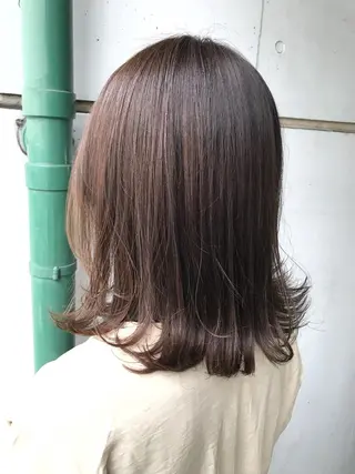 セミロング カラー 原山 直人のヘアスタイル