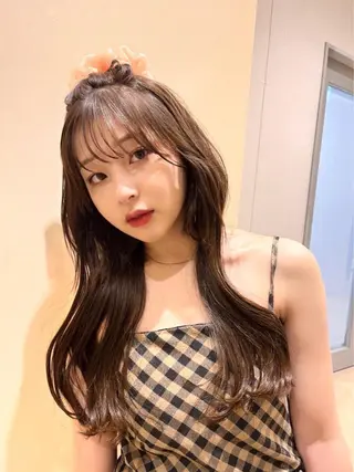 ロング RIKO👼🏻💓 韓国ガーリーのヘアスタイル