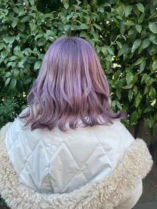 ミディアム 👑派手髪/カット 👑ANRYのヘアスタイル