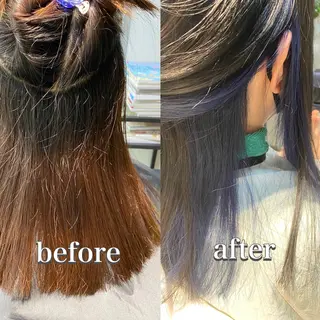 カラー パーマ メルクヘアー 中澤のヘアスタイル