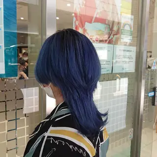 ミディアム カラー あらげ 🌈推しカラー🌈ᵕのヘアスタイル