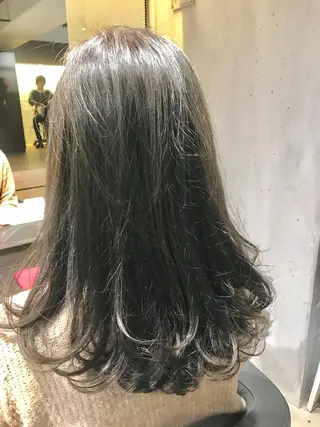 セミロング 髪質改善縮毛矯正✨ ナリタユウヤのヘアスタイル