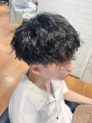 ショート パーマ メンズ vis lien　川口店所属・土屋 咲希のヘアスタイル