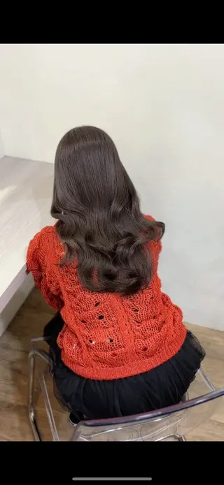 ロング カラー ブリーチなしベージュ 特化 松村 茶屋町のヘアスタイル