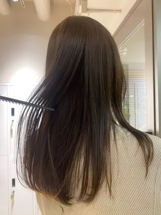 ロング カラー ベージュ/アレンジ /横浜/杉本千夏のヘアスタイル