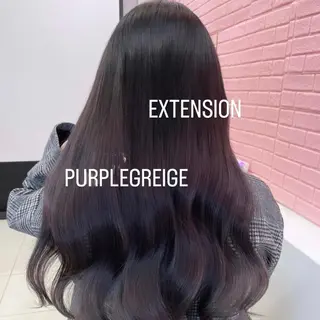 ロング カラー エクステ🩵ブリーチ 韓国ヘア🩵KAEのヘアスタイル