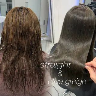 セミロング LOMKH所属・シールエクステ/ 縮毛矯正/タツヤのヘアスタイル