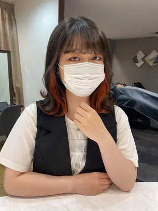 ミディアム 顔周り🇰🇷韓国 レイヤー/モエのヘアスタイル