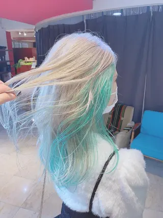 ミディアム ⚠️激安ブリーチで 後悔してる方へ⚠️のヘアスタイル