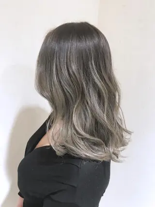 セミロング カラー パーマ ヘアアレンジ filo byFeria渋谷所属・縮毛矯正/美髪 髪質改善/石田幸輔のヘアスタイル