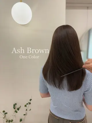 ミディアム カラー ヘアアレンジ 二ヶ月綺麗が続く デザイン/星野六三四のヘアスタイル