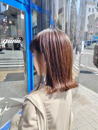 ミディアム カラー ヘアアレンジ Shu🐻‍❄️ / giinii 横浜のヘアスタイル